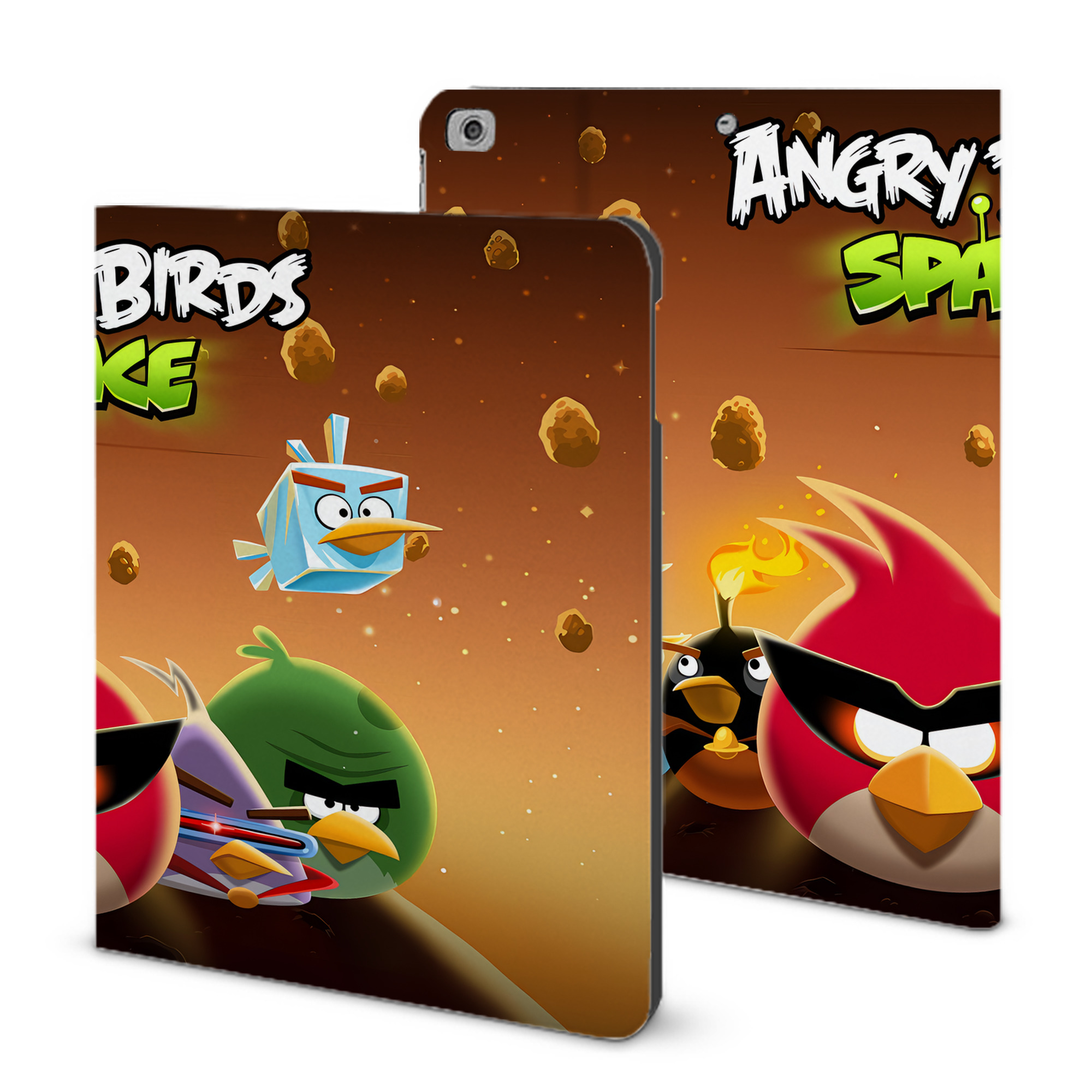 （画像用） Angry Birds アングリーバード IPad ケース ブック型 PUレザー TPU 耐衝撃 軽量 薄型 ペン収納なし 全面保護 IPad 各モデル対応